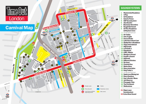 Sound Geography: Time Out London Notting Hill Carnival Map - LargeUp